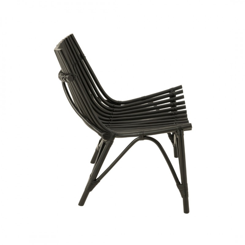 CHAIR BAMBOO BLACK 84 - CHAIRS, STOOLS